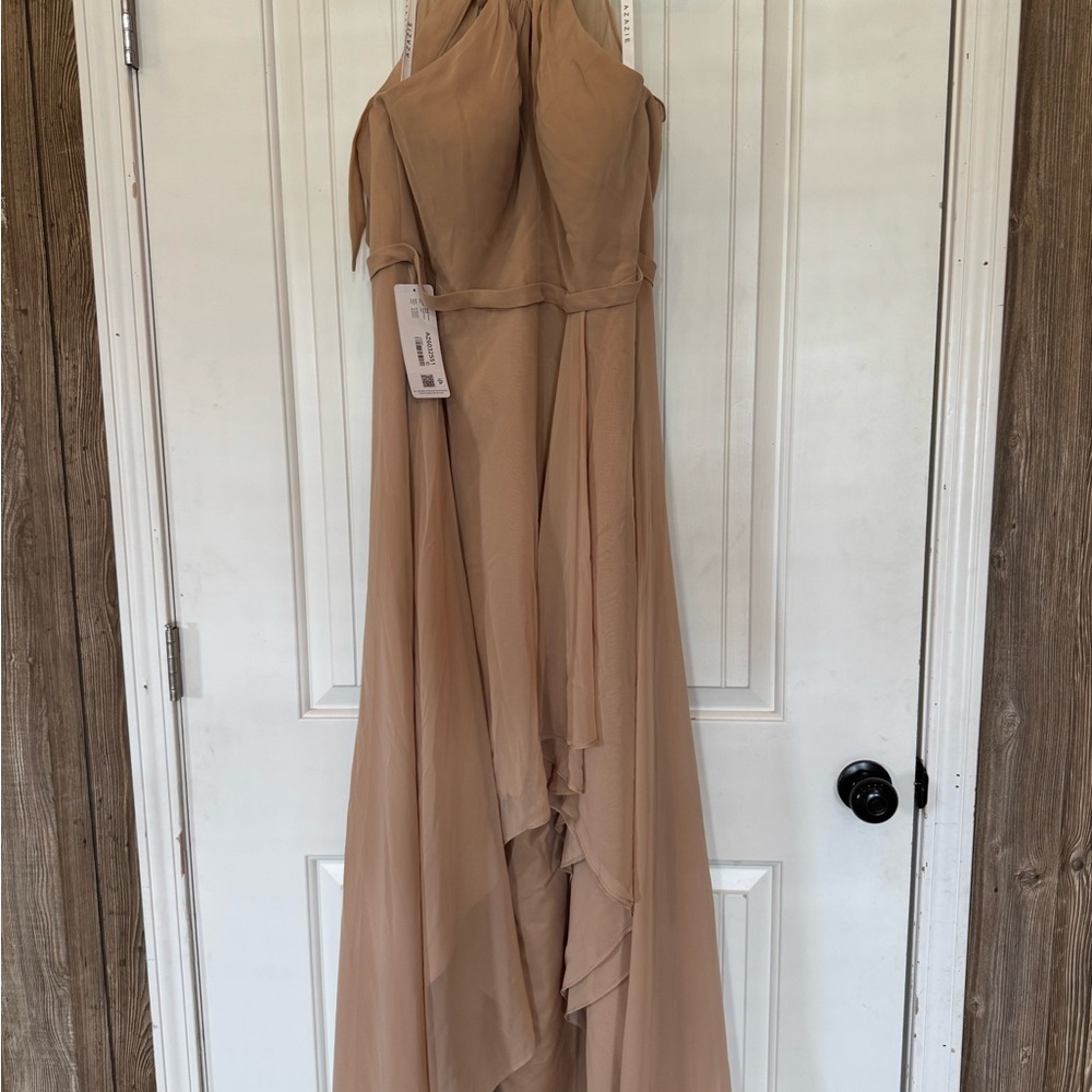 Azazie Tan Wedding Dress